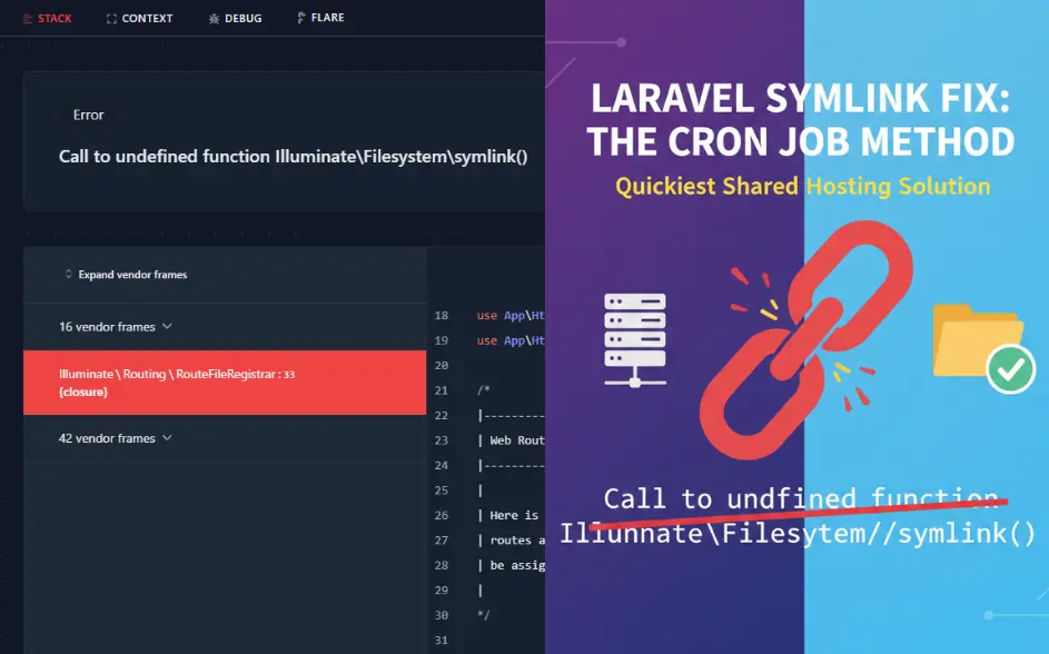 How to Fix Laravel symlink() Error on Shared Hosting